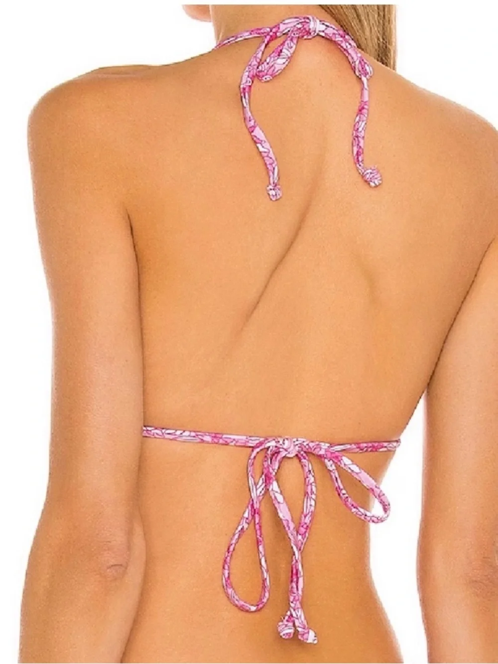 FRANKIES BIKINIS | Tia Shine Bikini Top in Rose Bouquet Women’s Size Medium